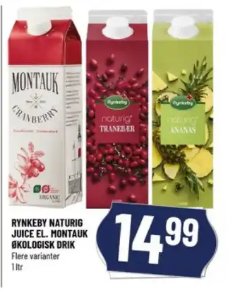 Løvbjerg RYNKEBY NATURIG JUICE EL. MONTAUK ØKOLOGISK DRIK tilbud