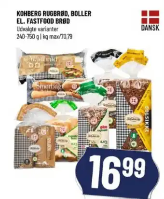 Løvbjerg KOHBERG RUGBRØD, BOLLER EL. FASTFOOD BRØD tilbud