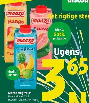 Coop 365 Maaza frugtdrik* tilbud
