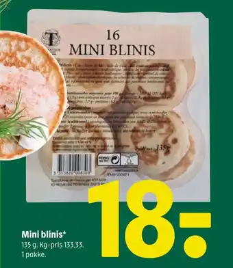 Mini blinis*