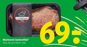 Marineret lammefilet*
