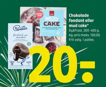 Coop 365 Chokolade fondant eller mud cake* tilbud