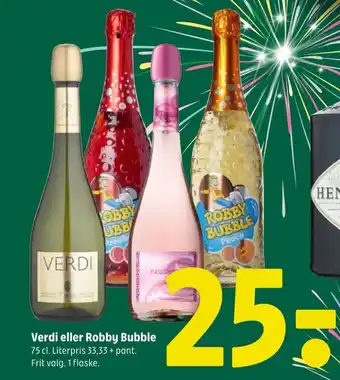 Coop 365 Verdi eller Robby Bubble tilbud