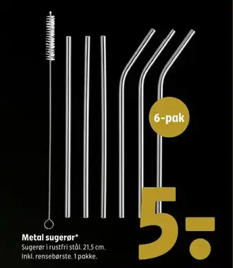 Coop 365 Metal sugerør* tilbud