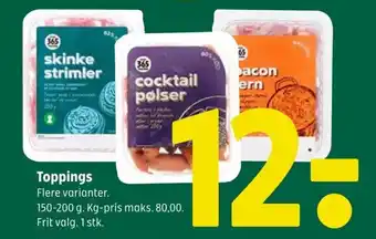Coop 365 Toppings tilbud