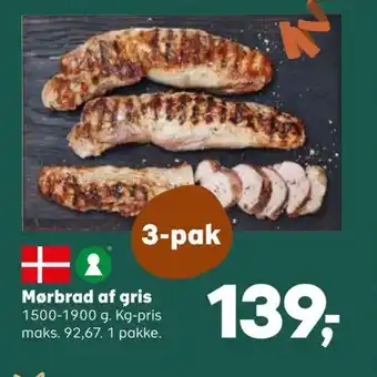 Kvickly Mørbrad af gris tilbud