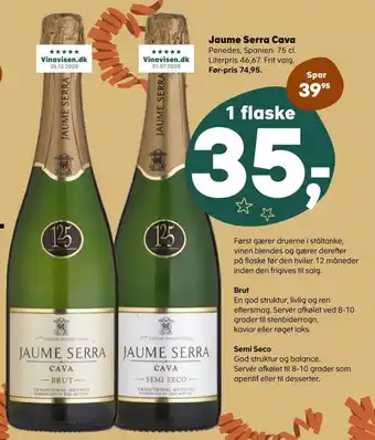 Kvickly Jaume Serra Cava tilbud