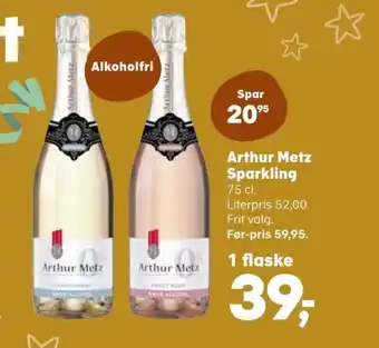 Kvickly Arthur Metz Sparkling tilbud