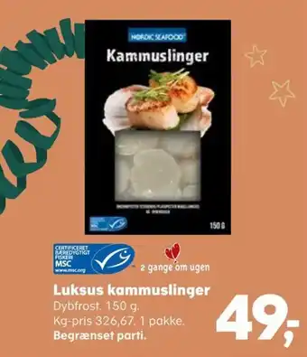 Luksus kammuslinger