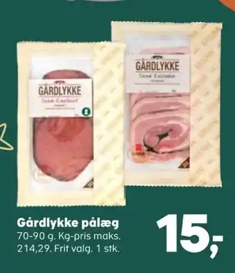 Kvickly Gårdlykke pålæg tilbud
