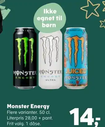 Kvickly Monster Energy tilbud