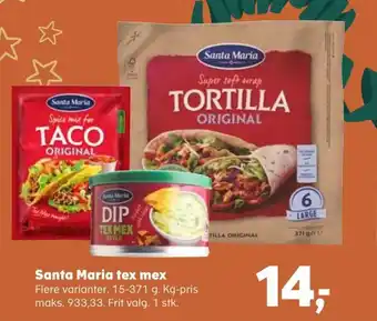 Kvickly Santa Maria tex mex tilbud