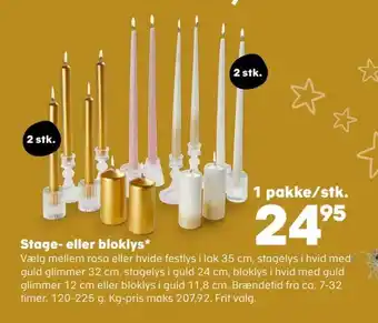Kvickly Stage- eller bloklys* tilbud