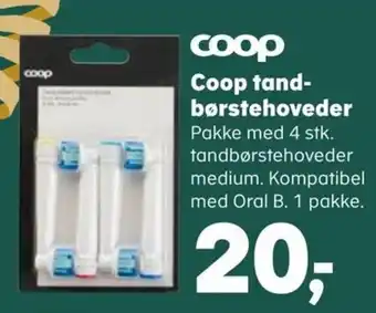 Kvickly Coop tand-børstehoveder tilbud