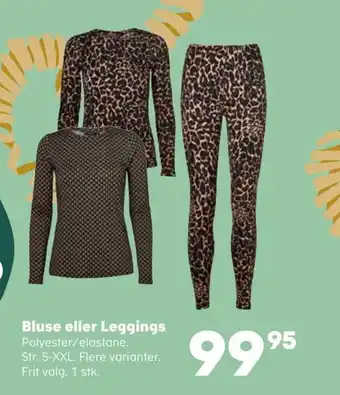 Kvickly Bluse eller Leggings tilbud