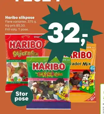Kvickly Haribo slikpose tilbud