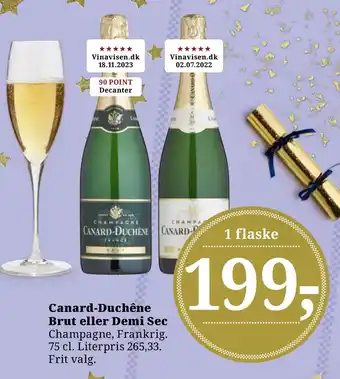 Canard-duchêne brut eller demi sec