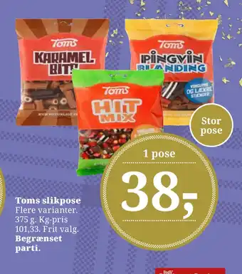 Dagli'Brugsen Toms slikpose tilbud