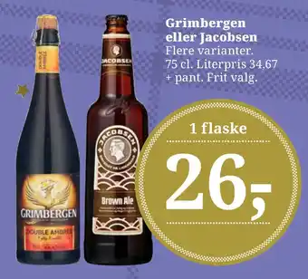 Dagli'Brugsen Grimbergen eller jacobsen tilbud