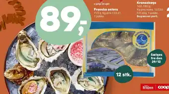 Kvickly Franske østers tilbud