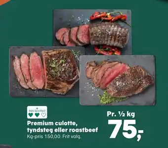 SuperBrugsen Premium culotte, tyndsteg eller roastbeef tilbud