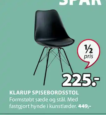 JYSK Klarup spisebordsstol tilbud