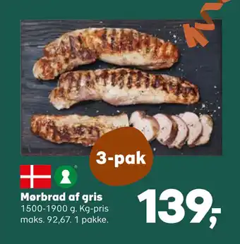 SuperBrugsen Mørbrad af gris tilbud