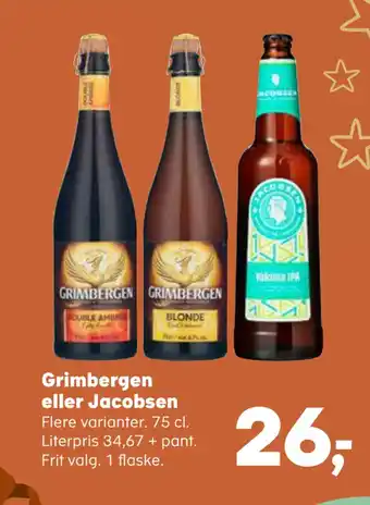 SuperBrugsen Grimbergen eller jacobsen tilbud