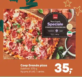 SuperBrugsen Coop grande pizza tilbud