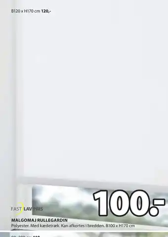 JYSK Malgomaj rullegardin tilbud