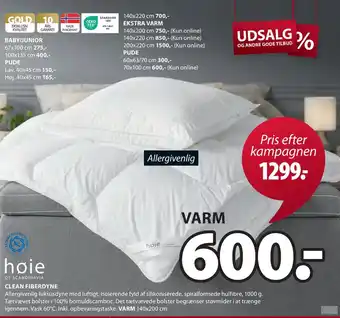 JYSK Clean fiberdyne tilbud