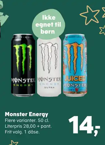 SuperBrugsen Monster energy tilbud