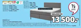 JYSK Gold c110 latex kontinentalseng tilbud