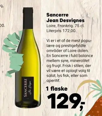 SuperBrugsen Sancerre jean desvignes tilbud