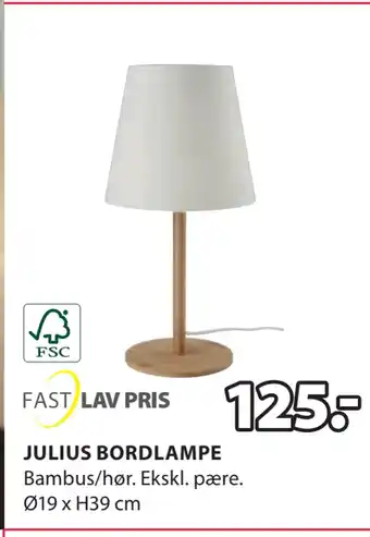 Julius bordlampe