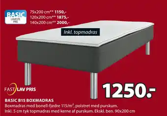 JYSK Basic b15 boxmadras tilbud