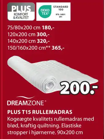 JYSK Plus t15 rullemadras tilbud