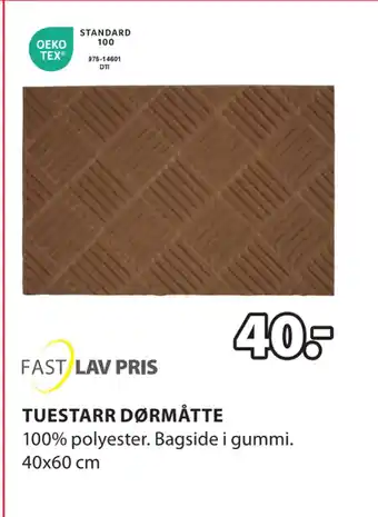 JYSK Tuestarr dørmåtte tilbud