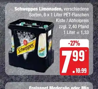 Zentralmarkt Schweppes Limonaden tilbud