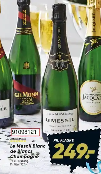 Bilka Le Mesnil Blanc de Blancs Champagne tilbud
