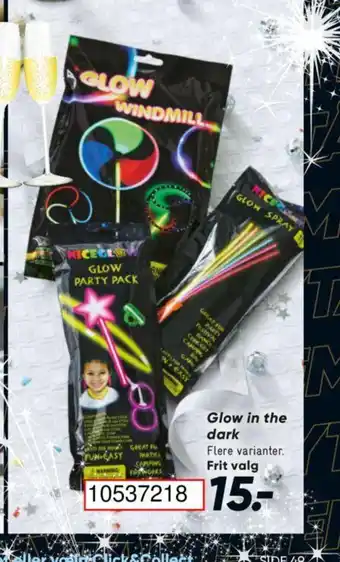 Bilka Glow in the dark tilbud