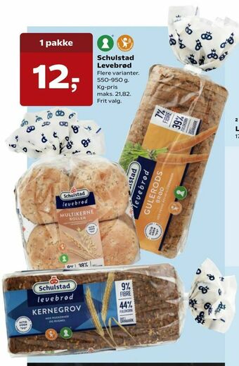 Dagli'Brugsen Schulstad Levebrød tilbud