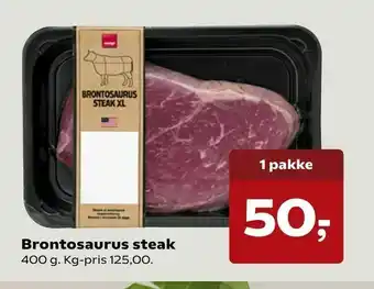Brontosaurus steak