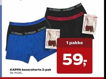 Kvickly KAPPA boxershorts 2-pak tilbud