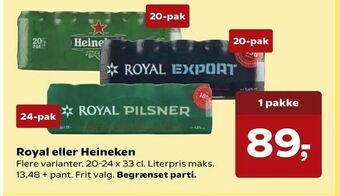 Kvickly Royal eller Heineken tilbud