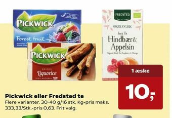 Kvickly Pickwick eller Fredsted te tilbud