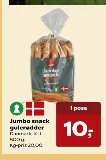 Jumbo snack gulerødder