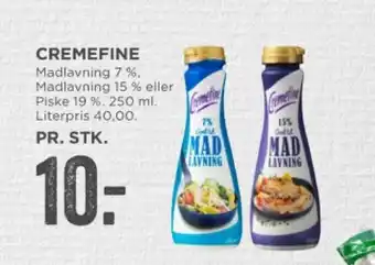MENY CREMEFINE tilbud