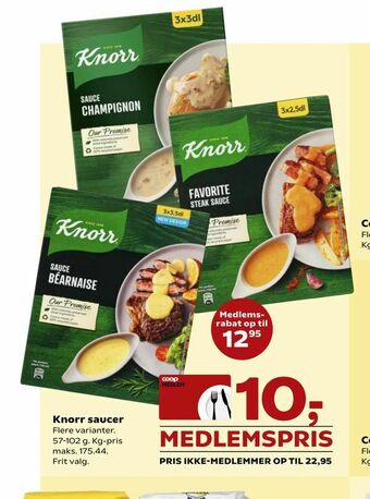 Kvickly Knorr saucer tilbud