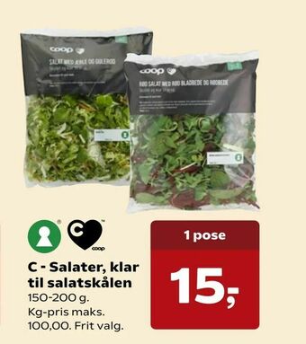 Kvickly C - Salater, klar til salatskålen tilbud